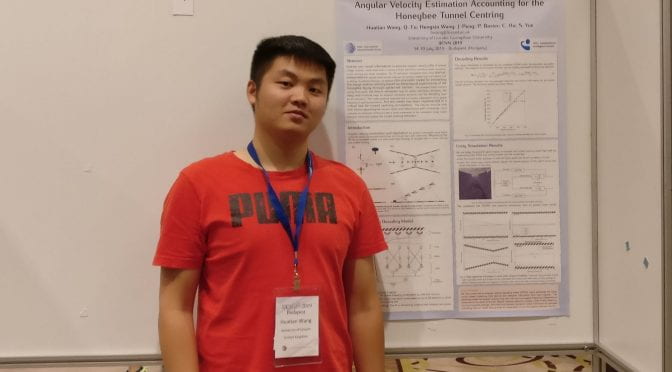 Huatian Wang attending the International Joint Conference on Neural Networks (IJCNN) July 2019
