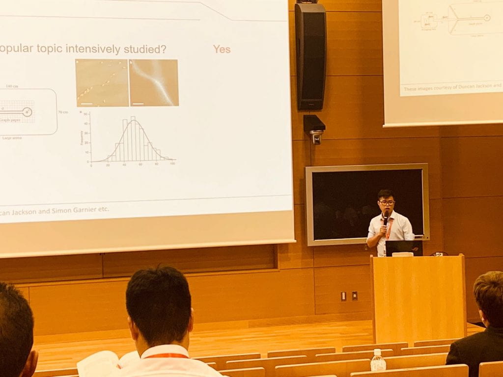 Tian Liu presenting at the IEEE 4th International Conference on Advanced Robotics and Mechatronics (ICARM) July 2019