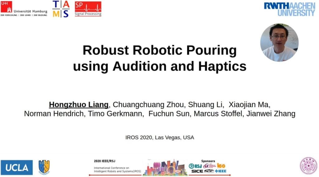 Hongzhuo Liang Robust Robust Robotic Pouring using Audition and Haptics ULTRACEPT Work Package 4