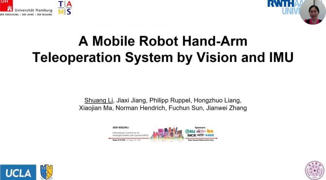 UHAM Researchers Present at the International Conference on Intelligent Robots and Systems