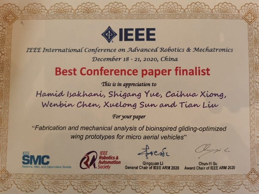 Best conference paper finalist at the IEEE ARM 2020 Conference